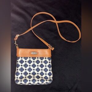 Spartina 449 Geometric Navy and Cream crossbody
